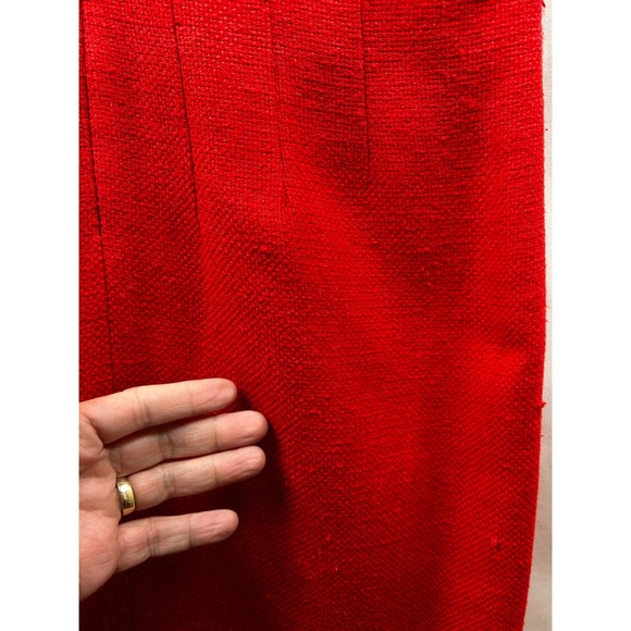 Kay Unger Dress Women 12 Ruffle Neck 100% Silk Sheath Classic Elegance Timeless - Picture 9 of 9